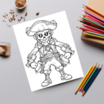 Cool Zombie Pirates Coloring Pages1