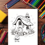 Dwarf House Coloring Pages