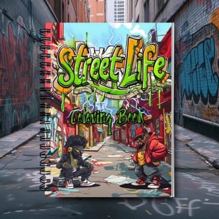 Street Life Coloring Book | Street Art Coloring | Urban Art Coloring Book
