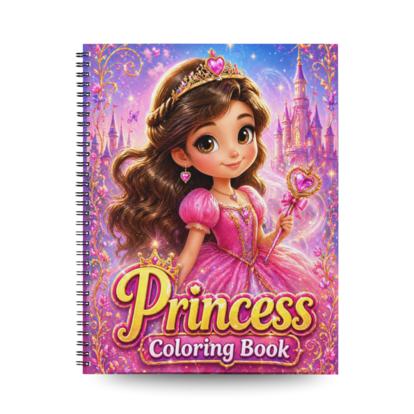 Princess Coloring Book for Kids – 50 Magical Coloring Pages