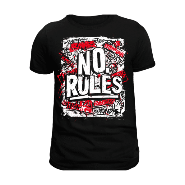 Unisex No Rules T-Shirt, Casual Graphic Tee, Perfect for Teens, Music Lovers, Everyday Wear, Fun Gift Idea, Unique Design