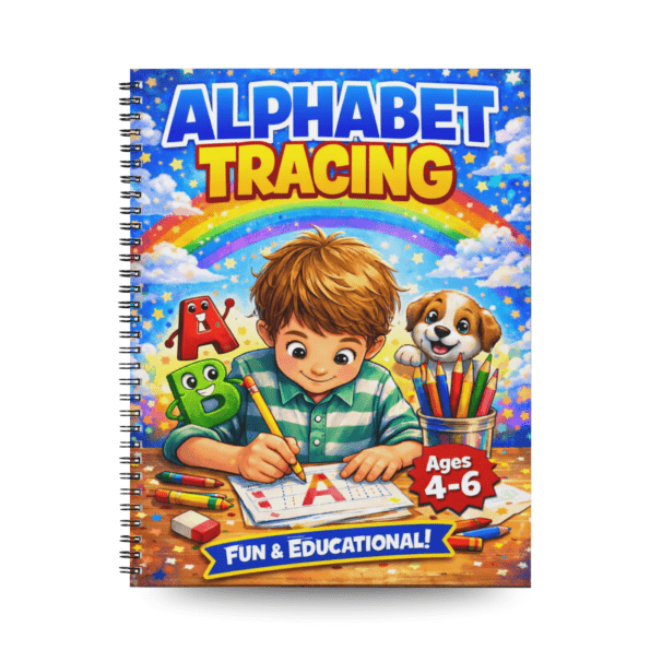 Alphabet Tracing Activity Book: 1st Grade Worksheets - Toddler Busy Book