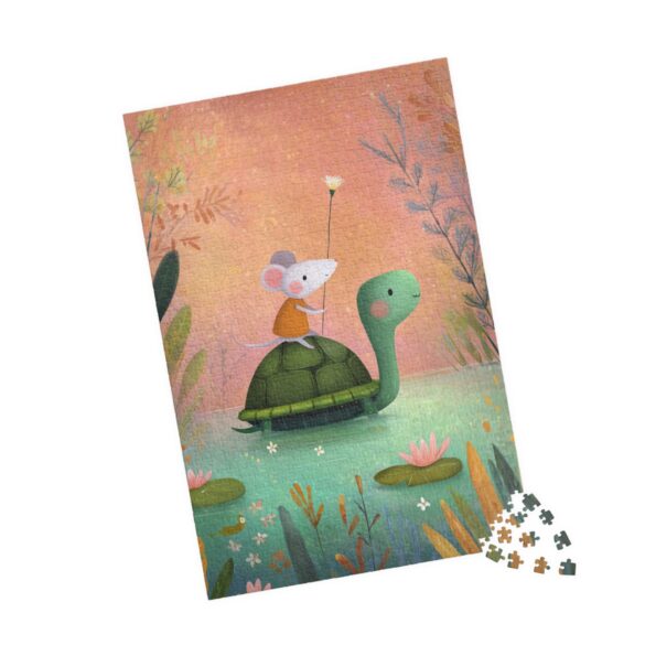 Turtle And Mouse Jigsaw Puzzle 110-1014 Piece Nature Jigsaw Puzzle Lover Gift