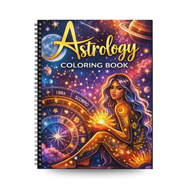 Astrology Coloring Book for Adults & Teens | 50 Zodiac Coloring Pages