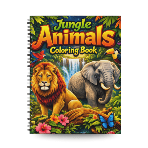 Jungle Animals Coloring Book – 50 Fun Animal Coloring Pages