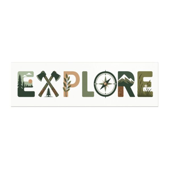 EXPLORE Car Magnet — Outdoor Adventure Vinyl Decal