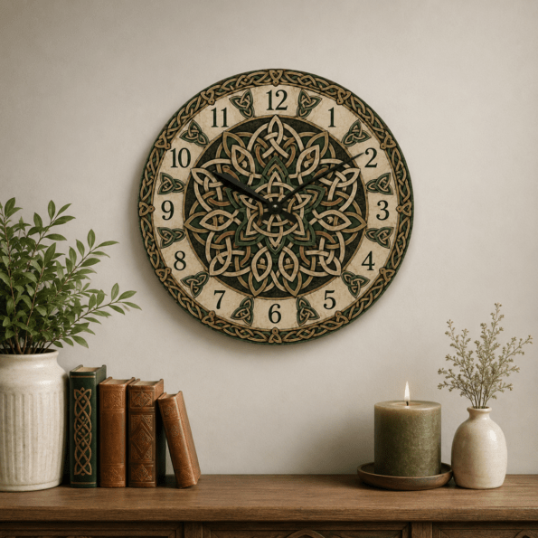 Celtic Knot Wall Clock — Round or Square Acrylic Clock