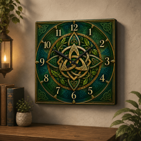 Celtic Knot Wall Clock — Round & Square Acrylic Wall Clock